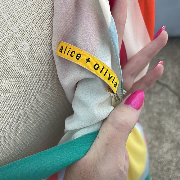 Alice + Olivia color block one shoulder dress - Picture 3 of 3
